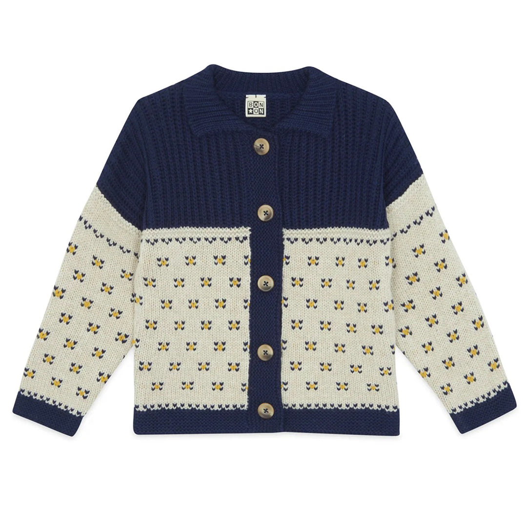 Pekin Cardigan In Sailor Blue