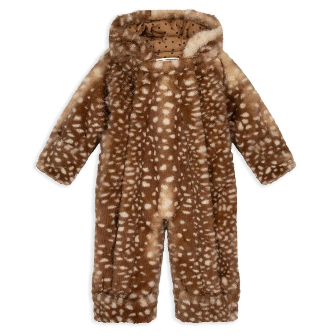 Pampi Faux Fur Jumpsuit In Bambi