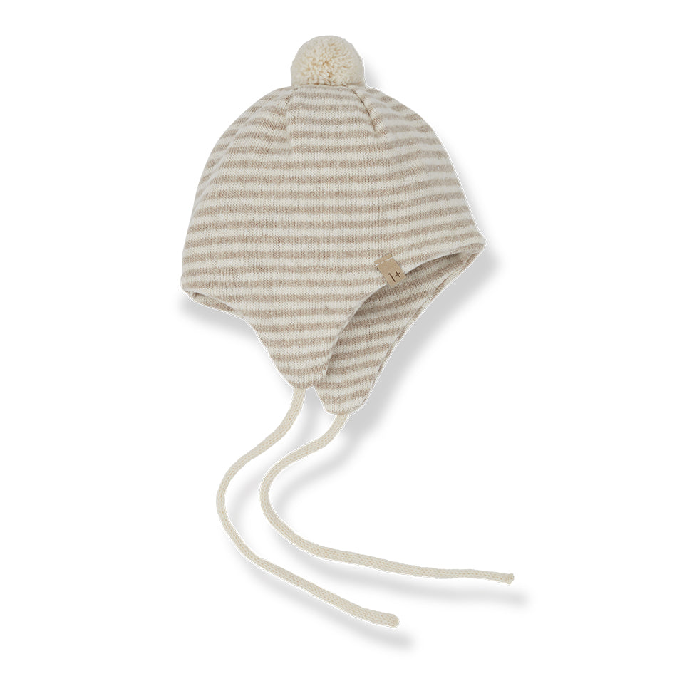 Carlota Pom-Pom Beanie - Beige