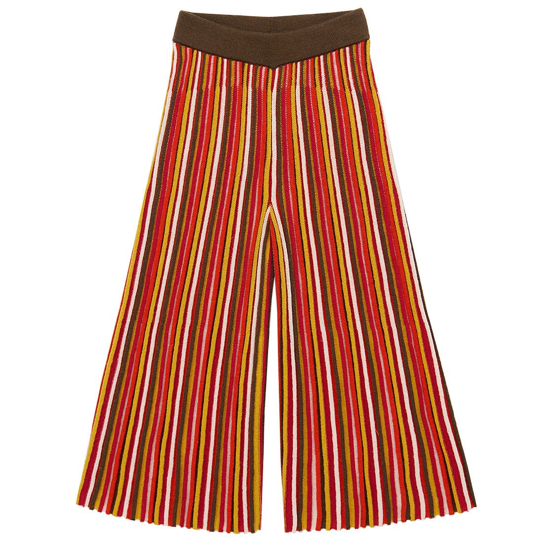 Candy Stripe Accordion Pant - Red Flame