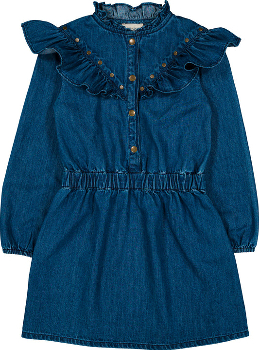 LOUIS LOUISE Pop Denim Dress - Dark Blue