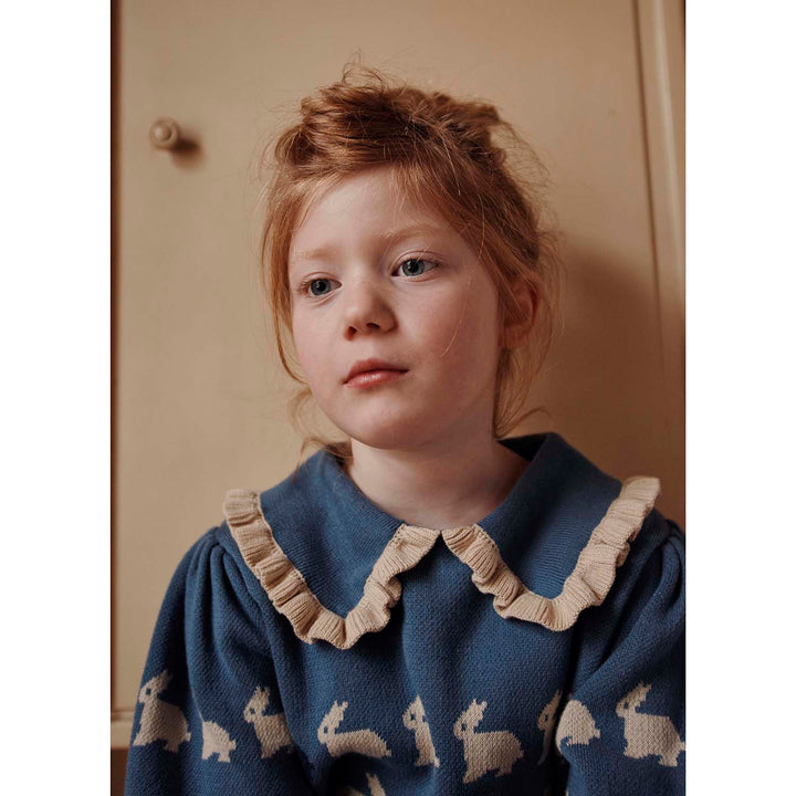 EMILE ET IDA Bunny Pullover Cotton Sweater