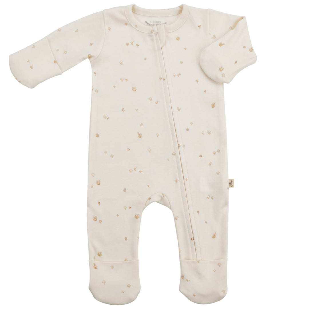 RED CARIBOU Mushrooms Zipper Jumpsuit
