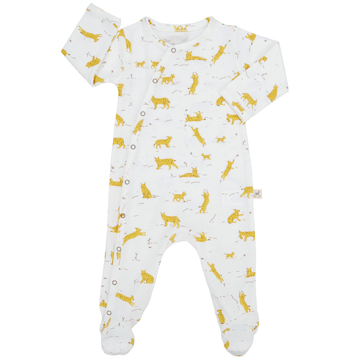 RED CARIBOU Wildcat Wonderland Footed Jumpsuit
