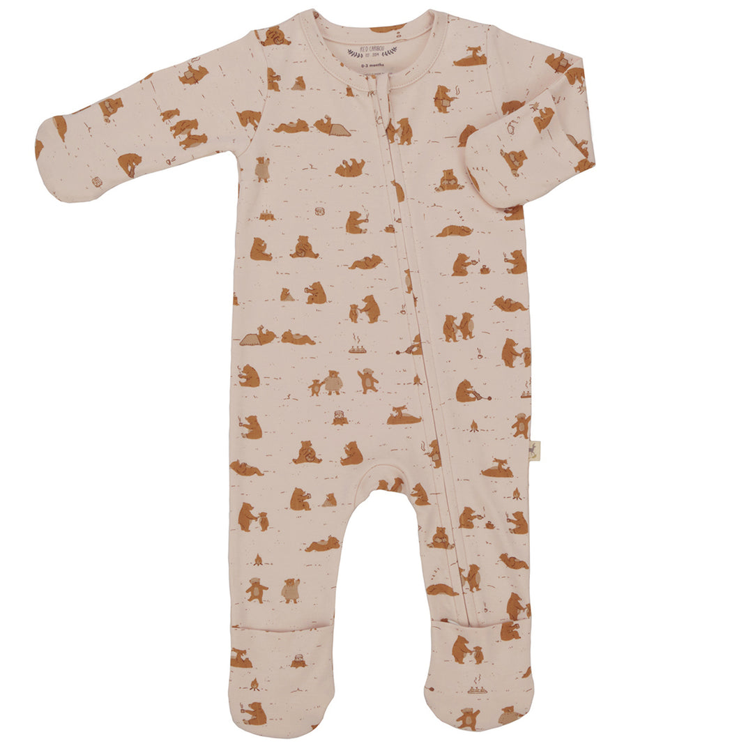 RED CARIBOU Cozy Bears Zipper Jumpsuit