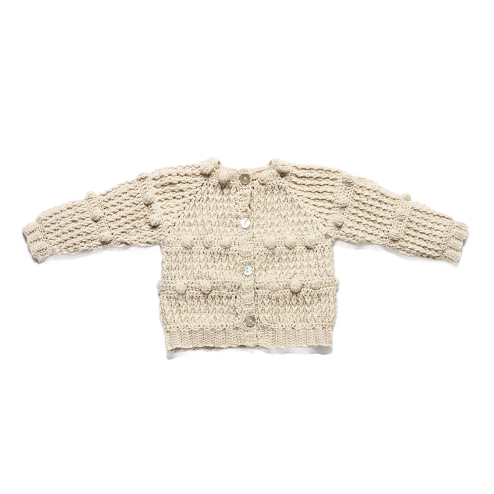 Finch Woolen Cardigan in Vanilla