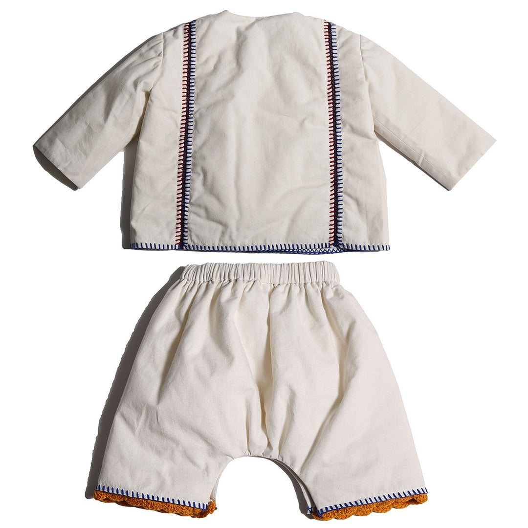 TIA CIBANI Feliz Embroidered Baby Set - Opal