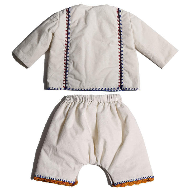 TIA CIBANI Feliz Embroidered Baby Set - Opal
