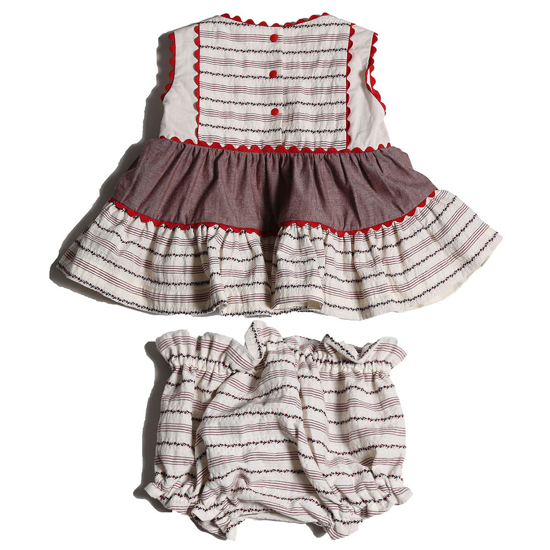 TIA CIBANI Babydoll Sherwani Baby Set - Opal Mix