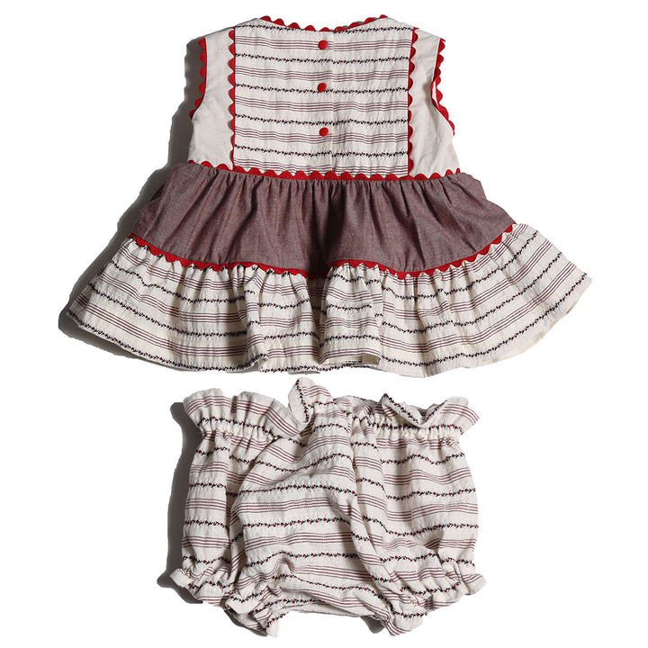 TIA CIBANI Babydoll Sherwani Baby Set - Opal Mix