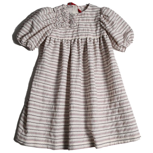 TIA CIBANI Rosetta Embellished Bib Frock - Opal Mix