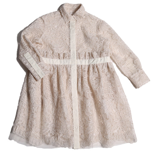 TIA CIBANI Estrella Ruffled Frock - Opal