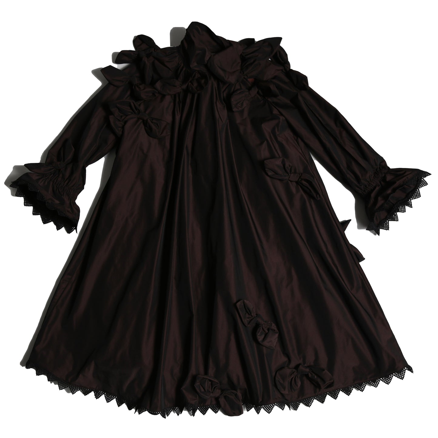 TIA CIBANI Estrella Bow Embellished Frock - Raisin