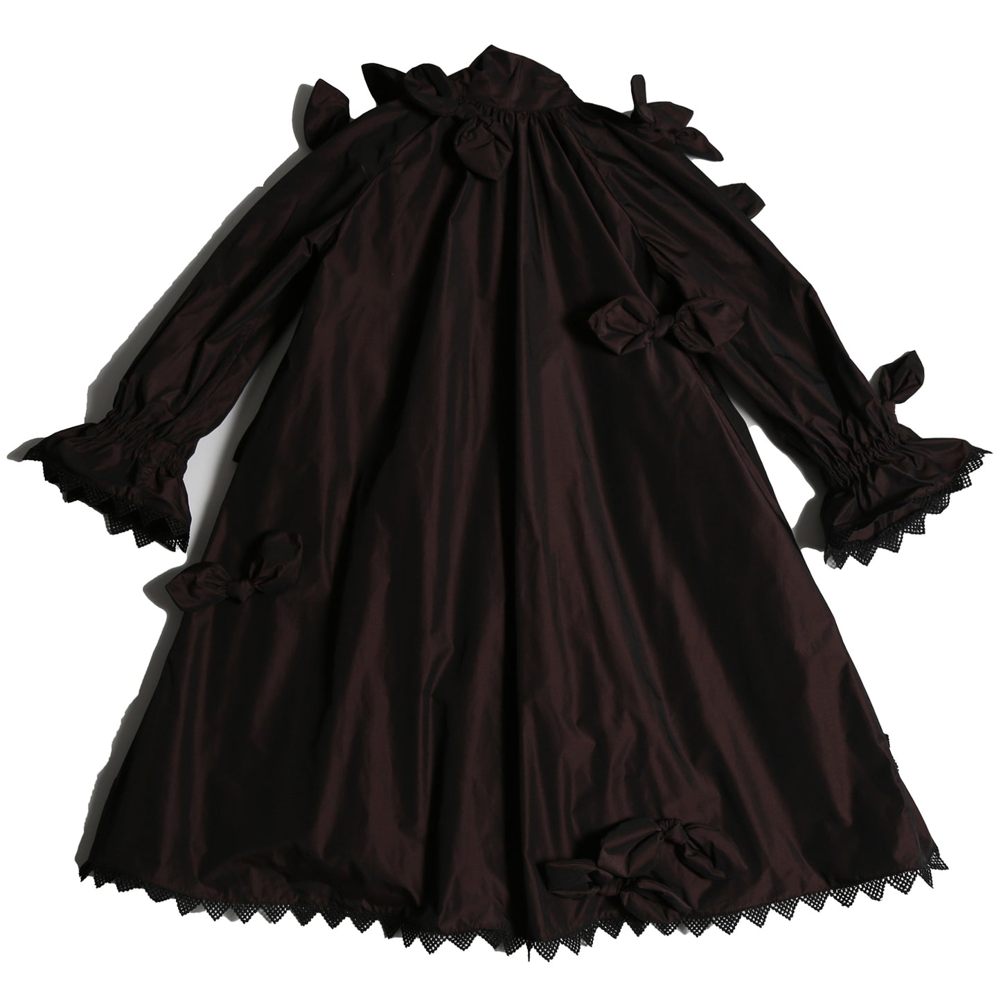 TIA CIBANI Estrella Bow Embellished Frock - Raisin