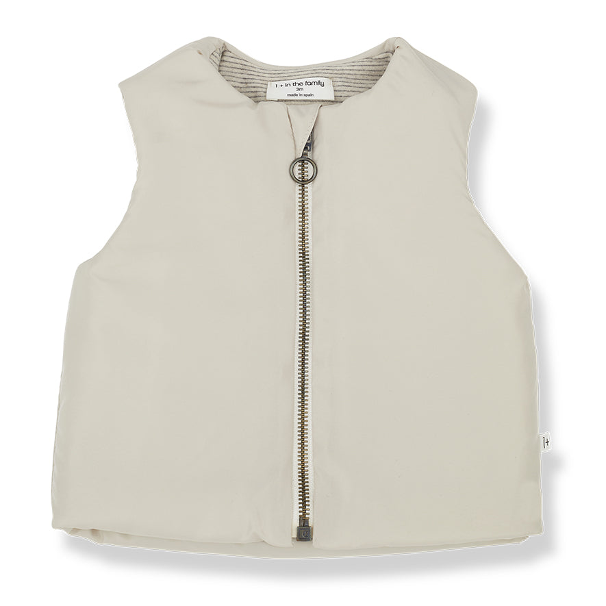 Gael Padded Vest - Oatmeal