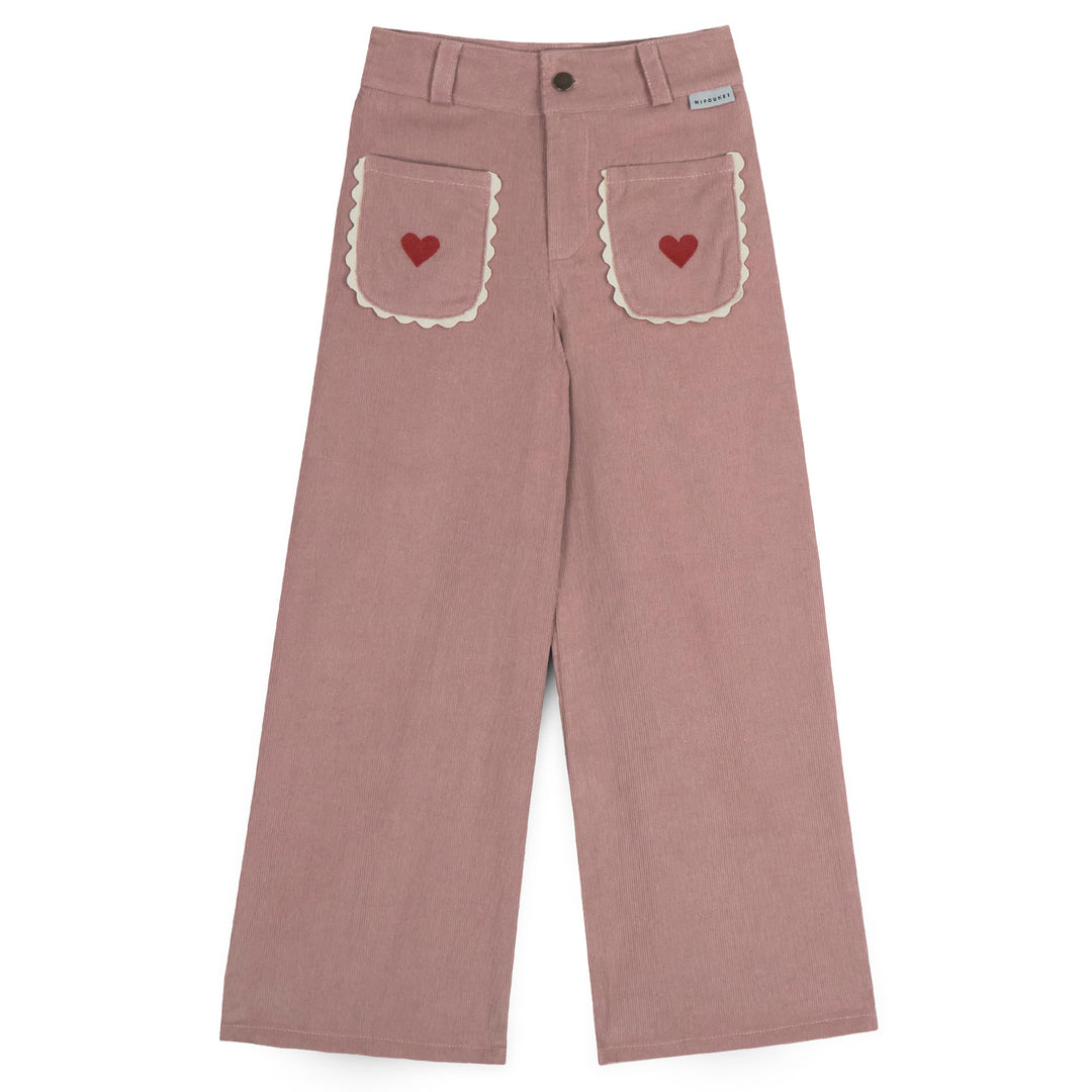Géraldine Corduroy Pant in Nude Pink