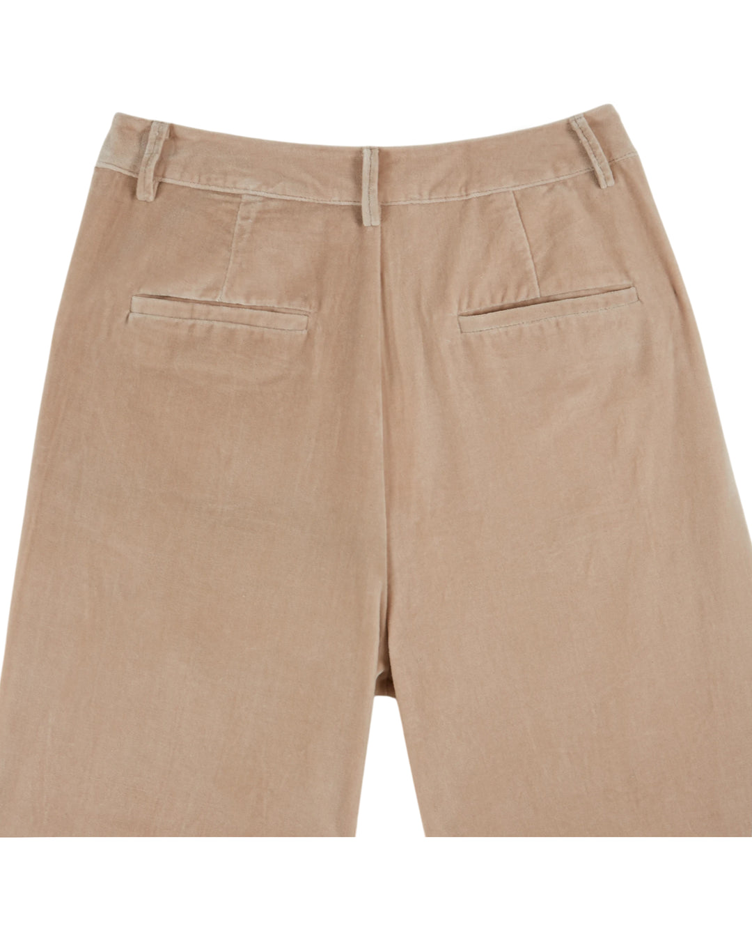 EMILE ET IDA Wide Velvet Trousers - Sable