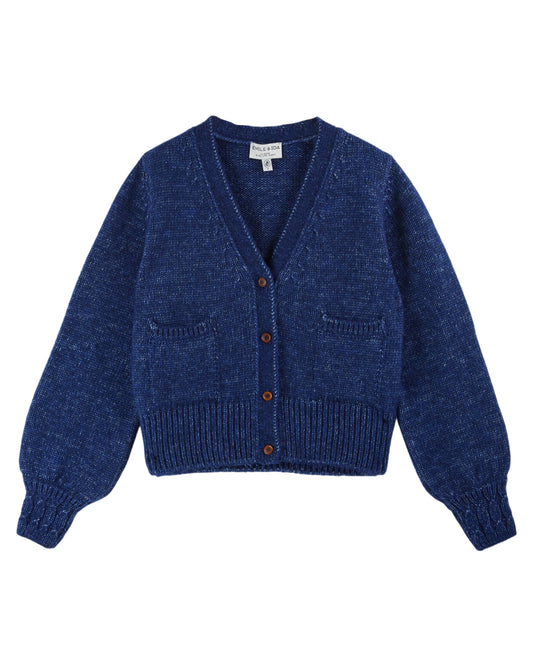 EMILE ET IDA Rib Knit Cardigan - Royal
