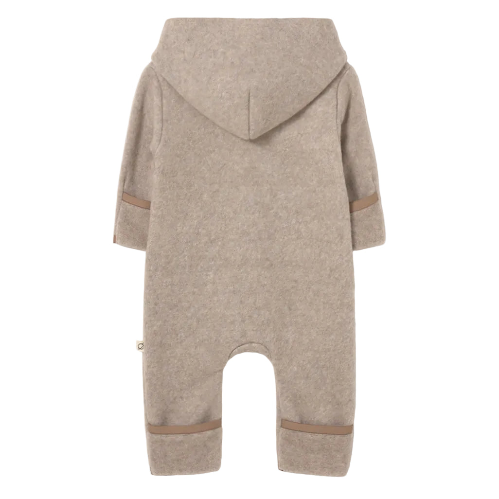 Soft Bamboo Baby Bearsuit in Stone