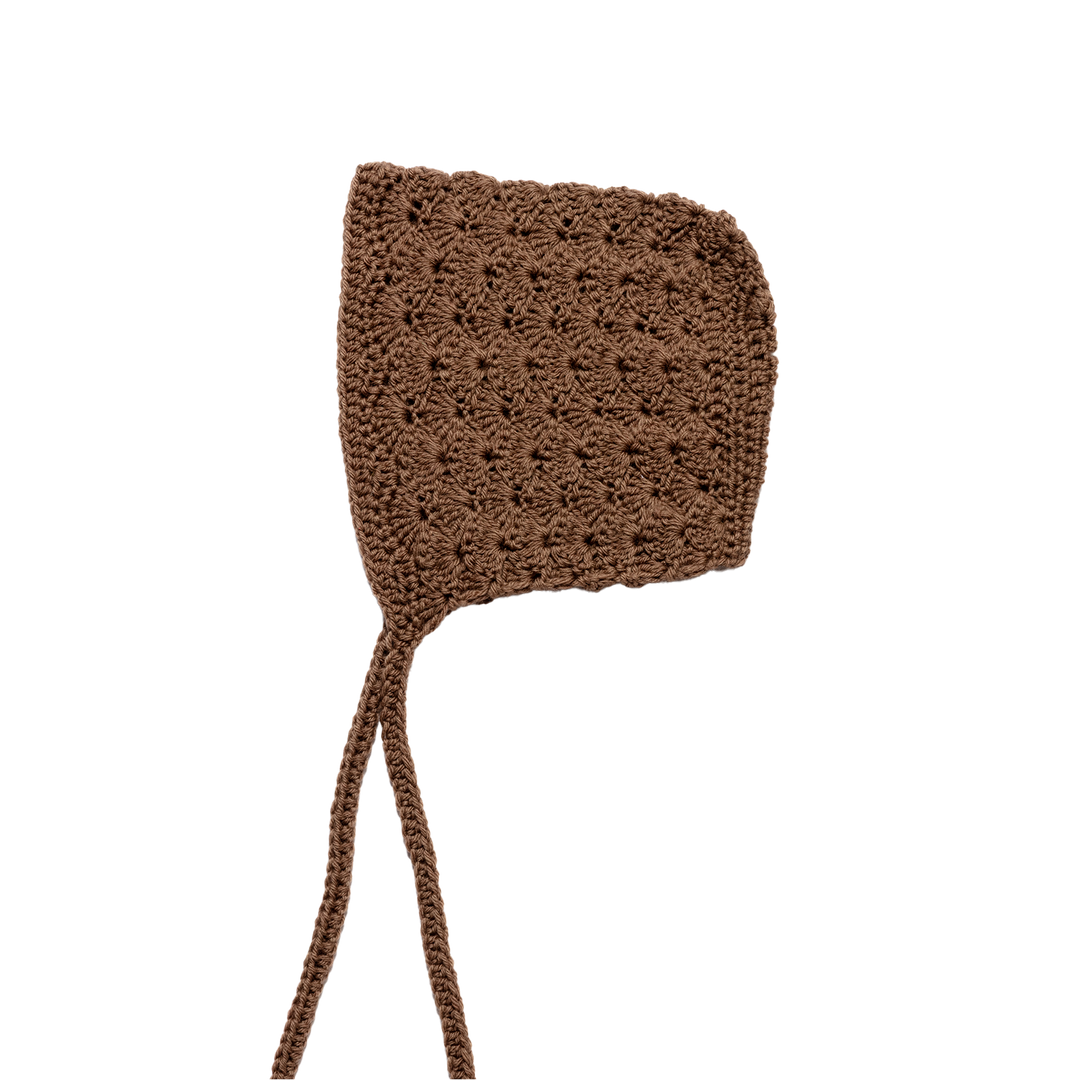 Joan Woolen Bonnet in Brown