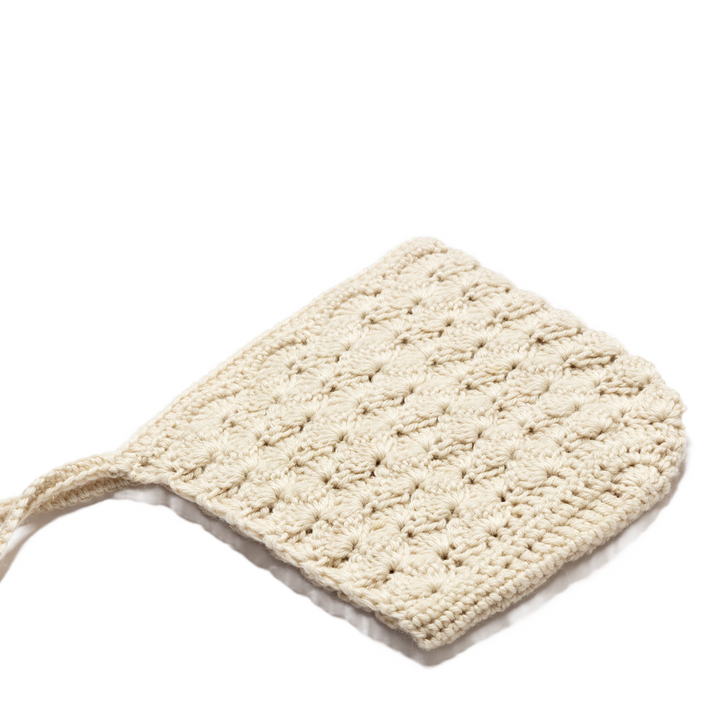Joan Woolen Bonnet in Vanilla