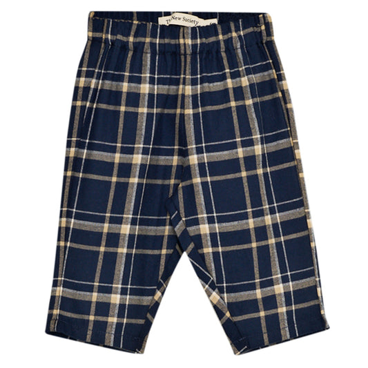 THE NEW SOCIETY John Baby Pants - Void Blue Check