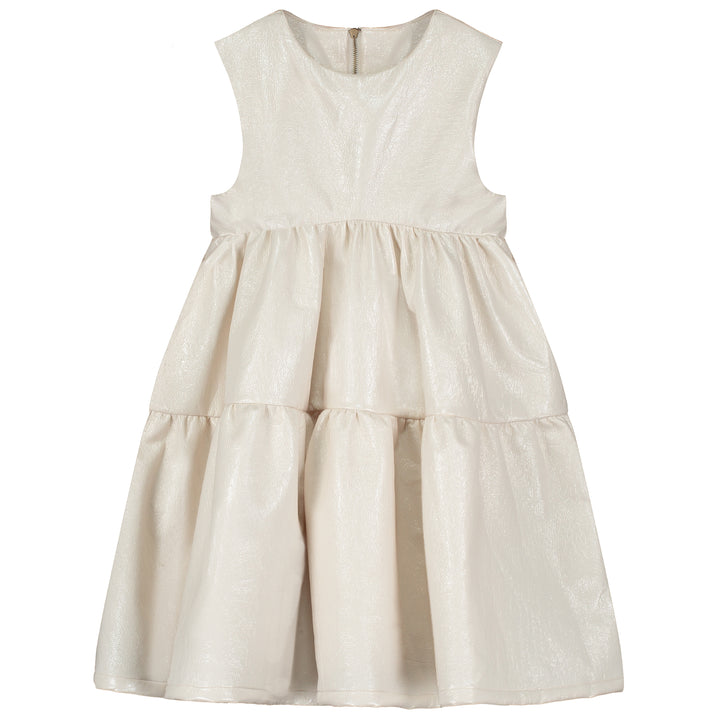 Electra Apron Dress in White
