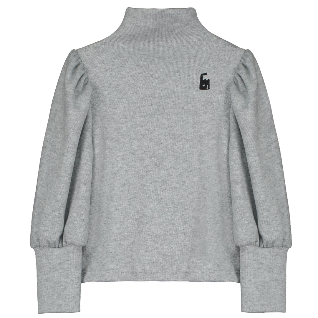 Nikki Turtleneck Top in Grey