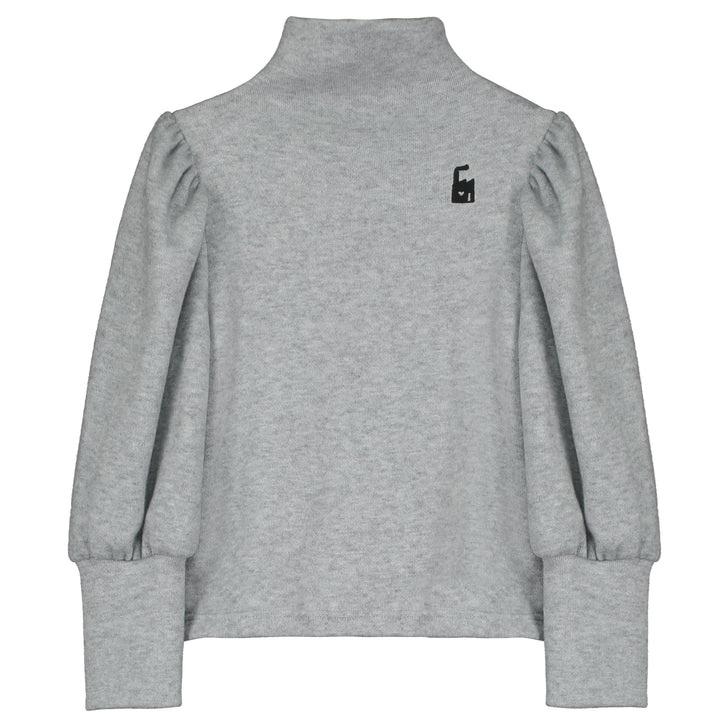 Nikki Turtleneck Top in Grey