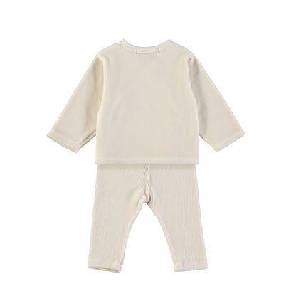 BABYCLIC Baby Set - Velour Ecru
