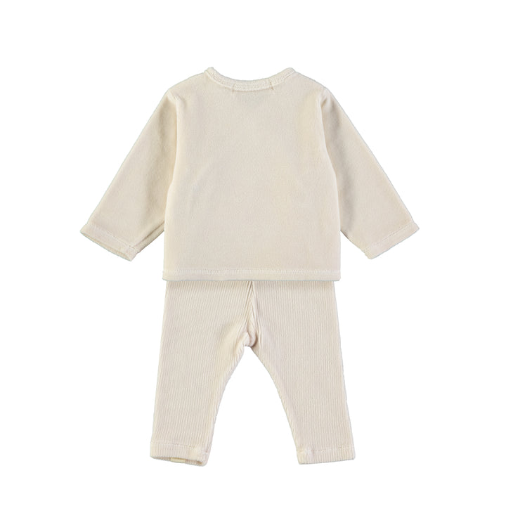 BABYCLIC Baby Set - Velour Ecru