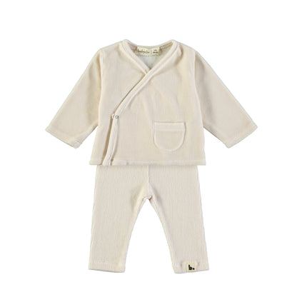 BABYCLIC Baby Set - Velour Ecru
