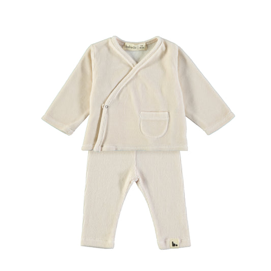 BABYCLIC Baby Set - Velour Ecru