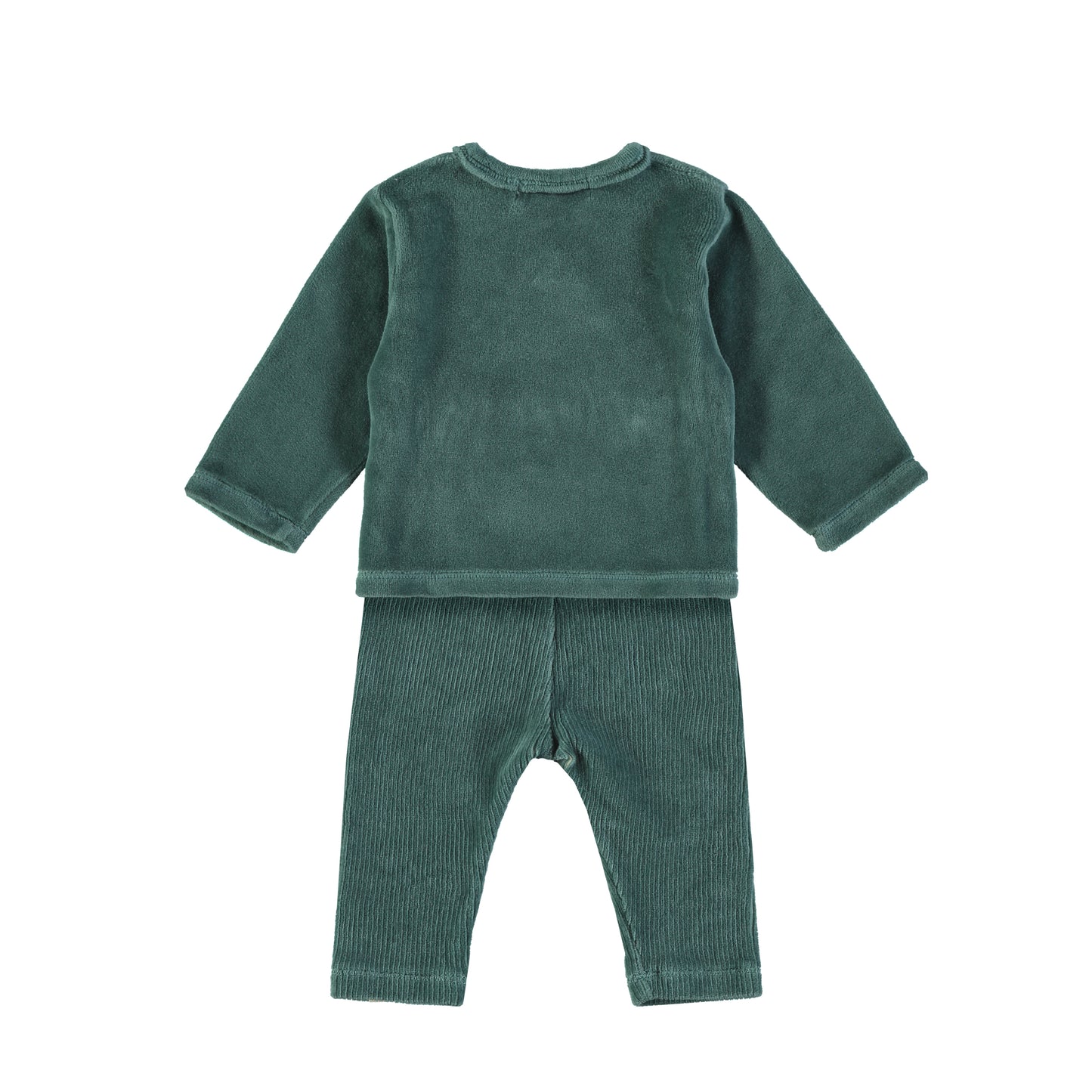 BABYCLIC Baby Set - Velour Forest Green