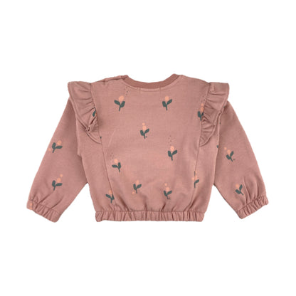 BABYCLIC Sweatshirt - Flor Vintage Pink