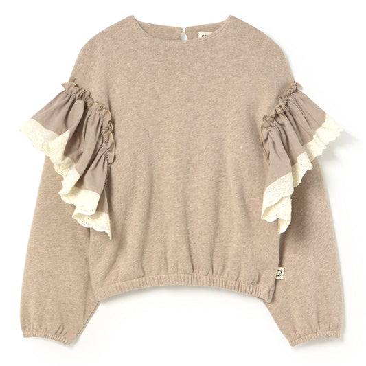 MY LITTLE COZMO Lika Soft Brushed Knit Sweater - Stone