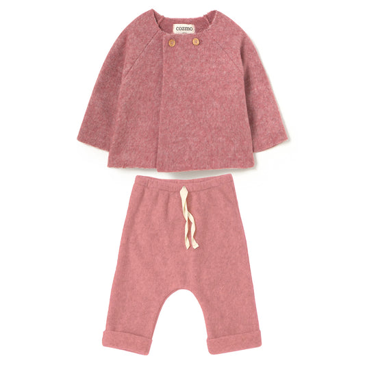 MY LITTLE COZMO Limno Kin Soft Bamboo Baby Set - Rose Tea