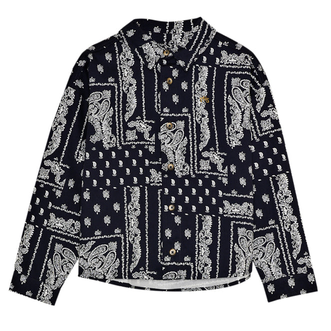 THE NEW SOCIETY Luis Shirt - Bandana Black