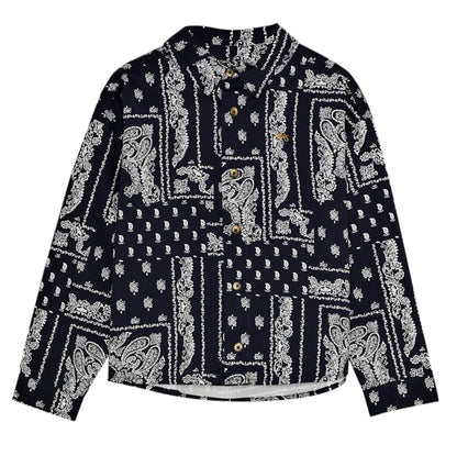 THE NEW SOCIETY Luis Shirt - Bandana Black