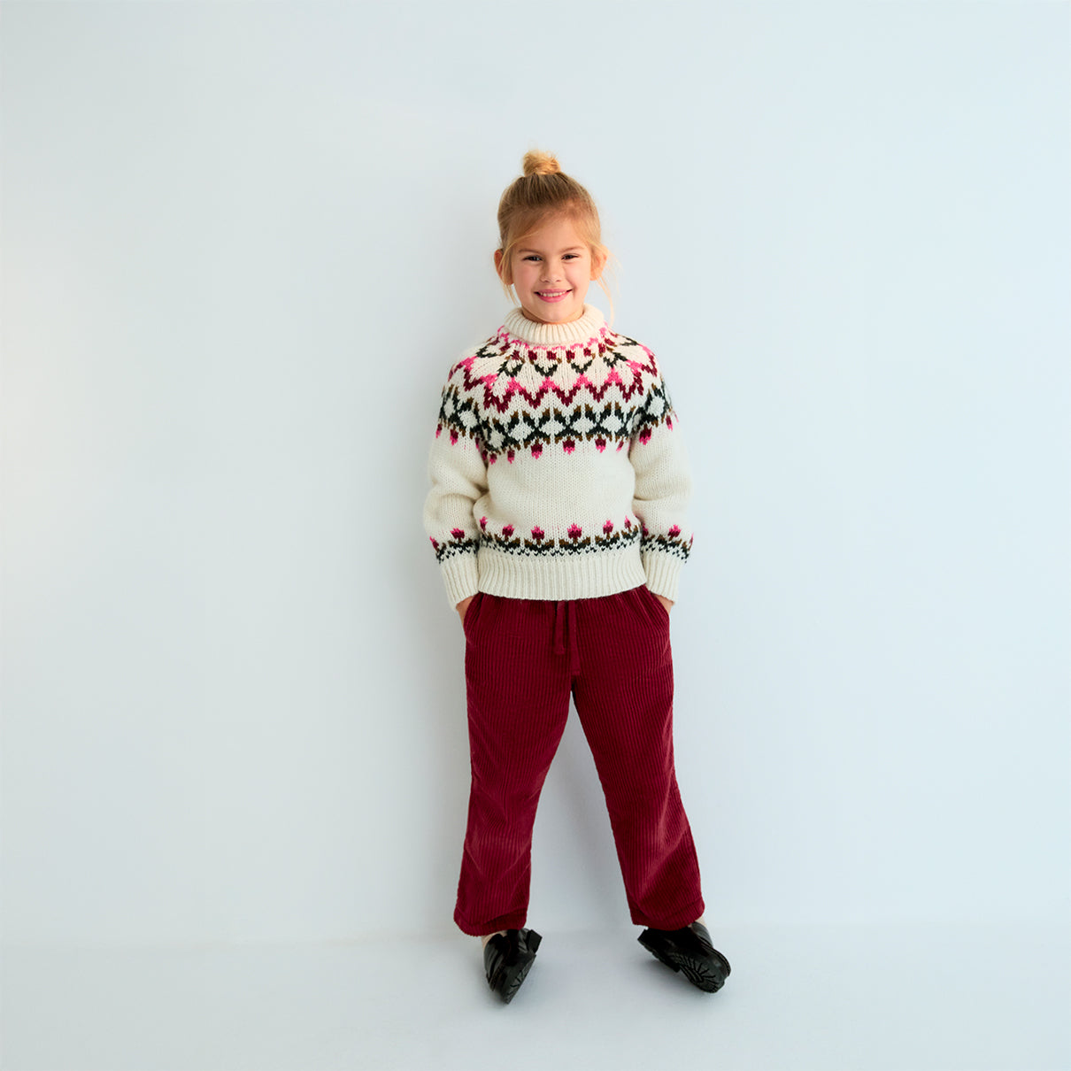 THE NEW SOCIETY Nicol Corduroy Pants - Plum Fantasy
