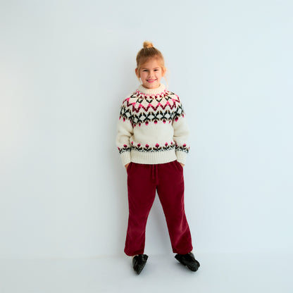 THE NEW SOCIETY Nicol Corduroy Pants - Plum Fantasy
