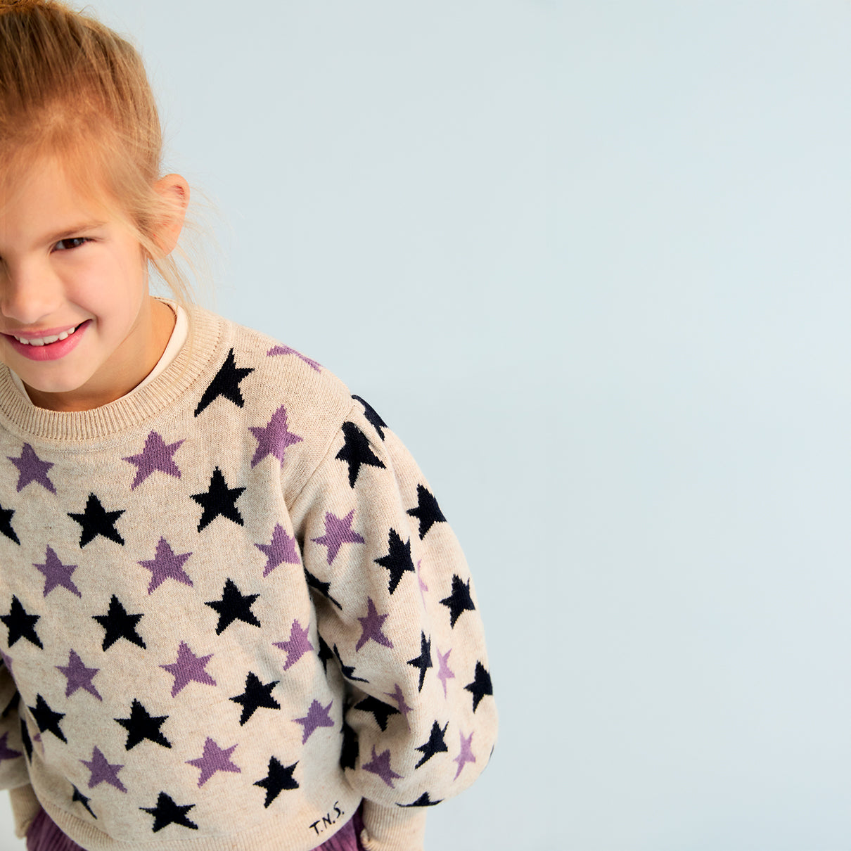 THE NEW SOCIETY Ximena Jumper - Stars Jacquard