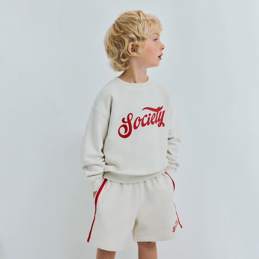 Tilo Bermuda Society Shorts in Ecru