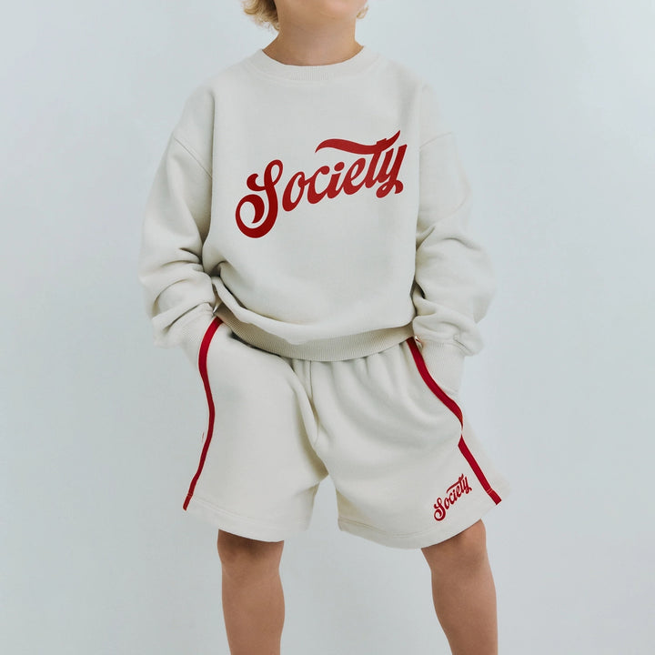 Tilo Bermuda Society Shorts in Ecru