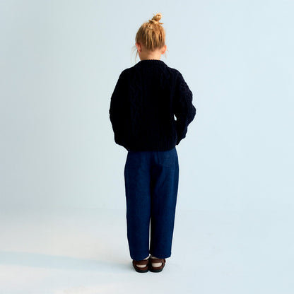 THE NEW SOCIETY Mia Rhinestone Pants - Blue Denim