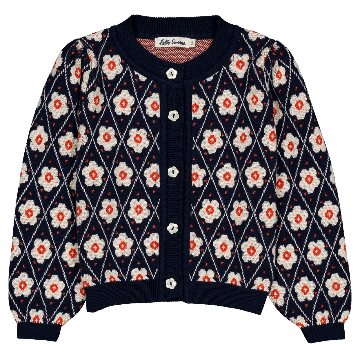 HELLO SIMONE Lison Cardigan - Navy Flower