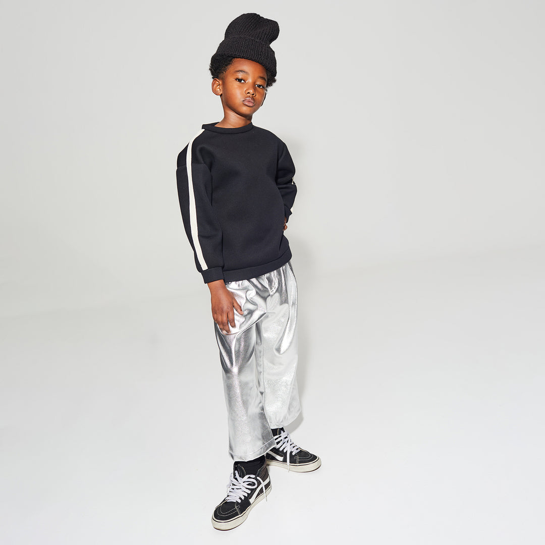 LITTLE CREATIVE FACTORY Neoprene Striped Balloon Sweatshirt