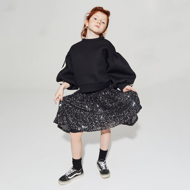 LITTLE CREATIVE FACTORY Neoprene Striped Balloon Sweatshirt
