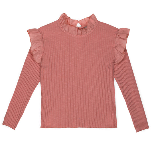 MIPOUNET Charlotte Flamé T-Shirt - Faded Rose