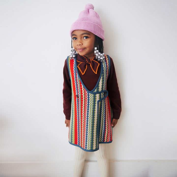 MISHA & PUFF Elsa Bow Collar Sweater - Fig